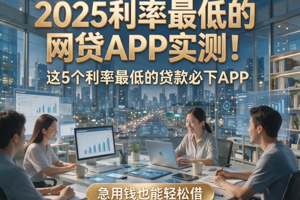 2025利率最低的网贷APP实测!这5个利率最低的贷款必下APP,急用钱也能轻松借