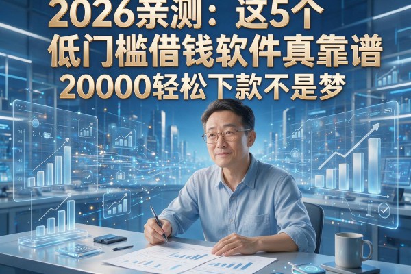 2026亲测：这5个低门槛借钱软件真靠谱，20000轻松下款不是梦！