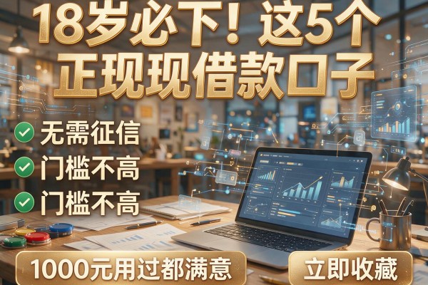 18岁必下!这5个正规借款口子无需征信、门槛不高,1000元用过都满意,立即收藏