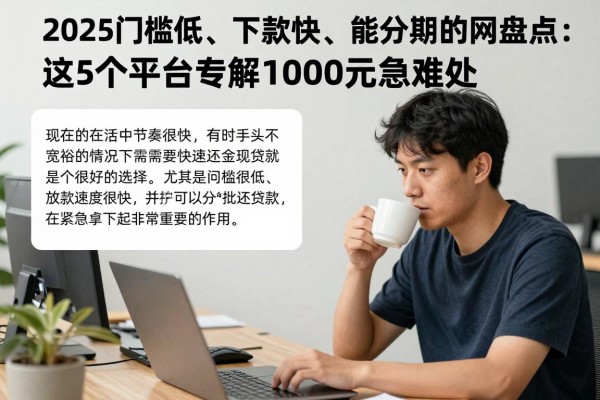 2025门槛低、下款快、能分期的网贷盘点:这5个平台专解1000元急用难处