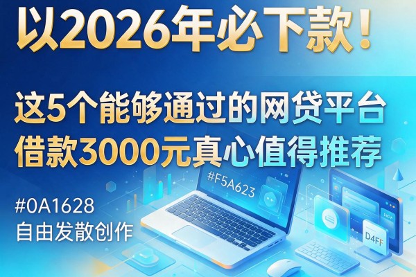 2026年必下款!这5个能够通过的网贷平台,借款3000元真心值得推荐