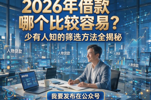 2026年借款哪个比较容易？少有人知的筛选方法全揭秘！