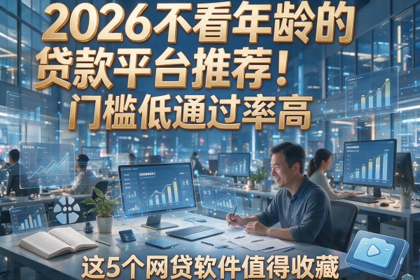 2026不看年龄的贷款平台推荐！门槛低通过率高，这5个网贷软件值得收藏！