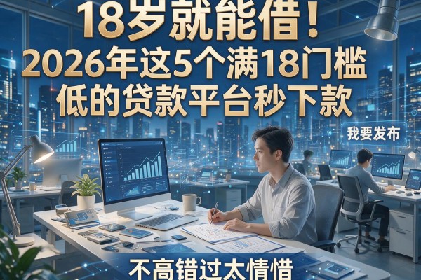 18岁就能借!2026年这5个满18门槛低的贷款平台秒下款,要求不高错过太可惜