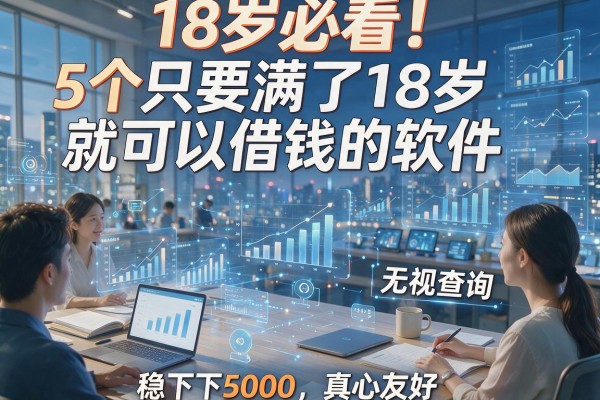 18岁必看！5个只要满了18岁就可以借钱的软件，无视查询稳下5000，真心友好