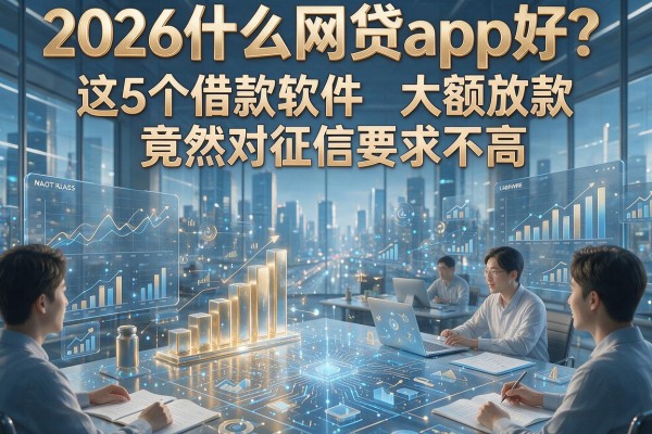 2026什么网贷app好?这5个借款软件大额放款竟然对征信要求不高!