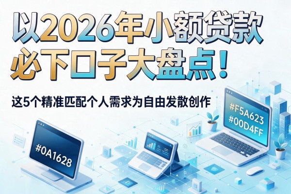 2026年小额贷款必下口子大盘点！这5个精准匹配个人需求