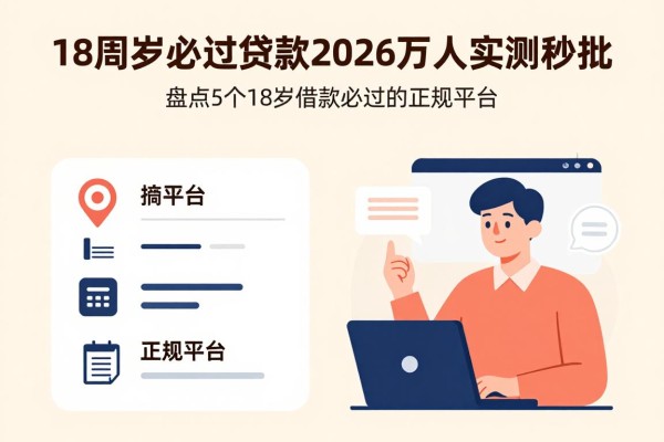 18周岁必过贷款2026万人实测秒批！盘点5个18岁借款必过的正规平台