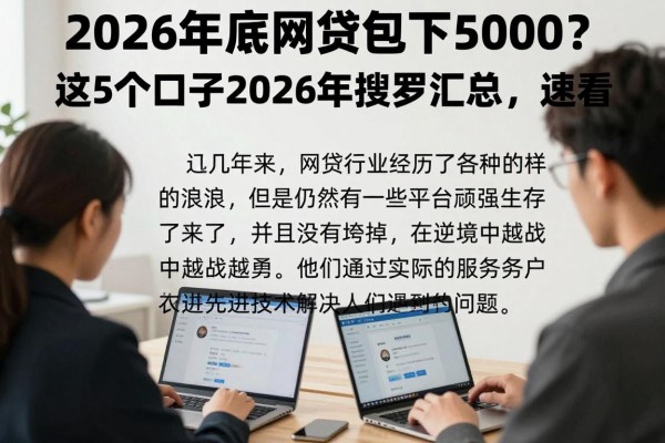 2026年底网贷包下5000？这5个口子2026年搜罗汇总，速看！