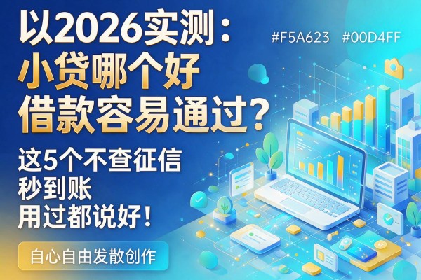 2026实测：小贷哪个好借款容易通过？这5个不查征信秒到账，用过都说好！