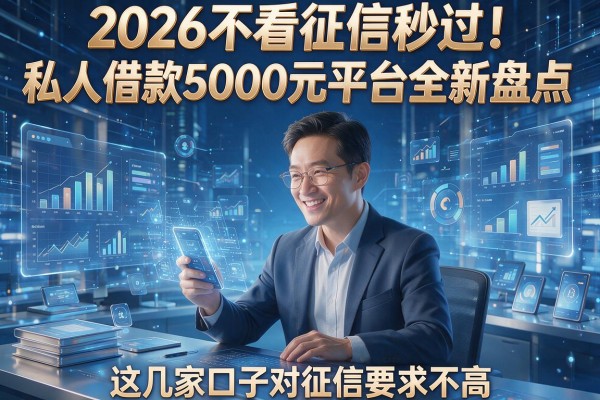 2026不看征信秒过！私人借款5000元平台全新盘点，这几家口子对征信要求不高