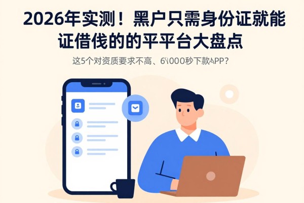 2026年实测!黑户只需身份证就能借钱的平台大盘点,这5个对资质要求不高、6000秒下款的APP你敢信?
