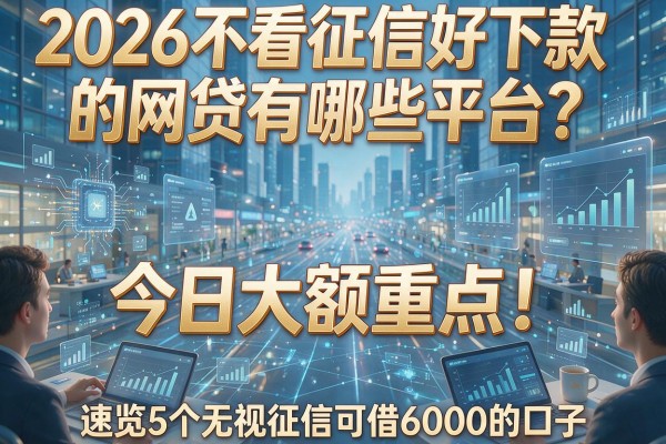 2026不看征信好下款的网贷有哪些平台？今日大额重点！速览5个无视征信可借6000的口子