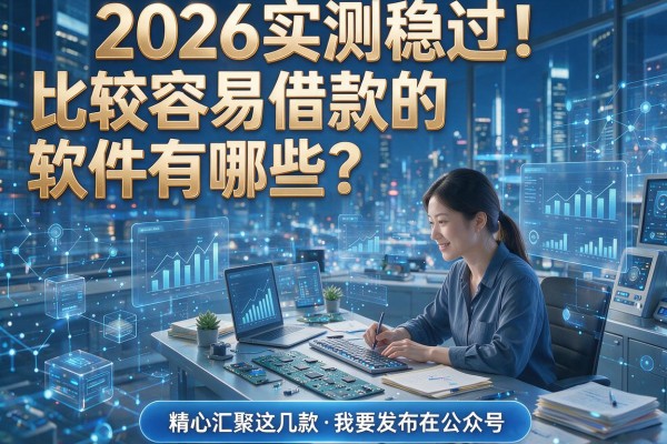 2026实测稳过！比较容易借款的软件有哪些？精心汇聚这几款！