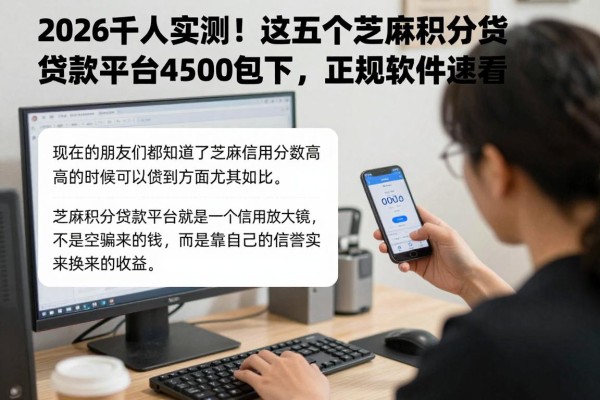 2026千人实测！这五个芝麻积分贷款平台借款4500包下，正规软件速看