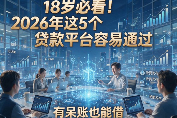 18岁必看!2026年这5个贷款平台容易通过,有呆账也能借!