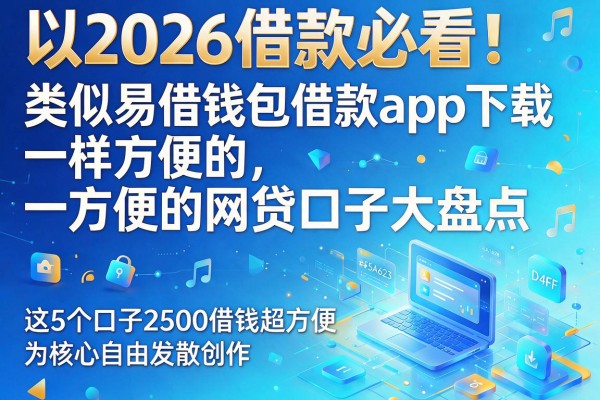 2026借款必看！类似易借钱包借款app下载一样方便的网贷口子大盘点，这5个口子2500借钱超方便