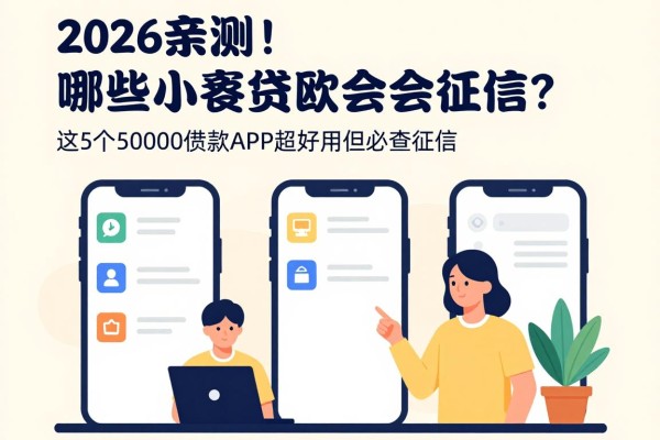 2026亲测！哪些小额贷款会上征信？这5个50000借款APP超好用但必查征信