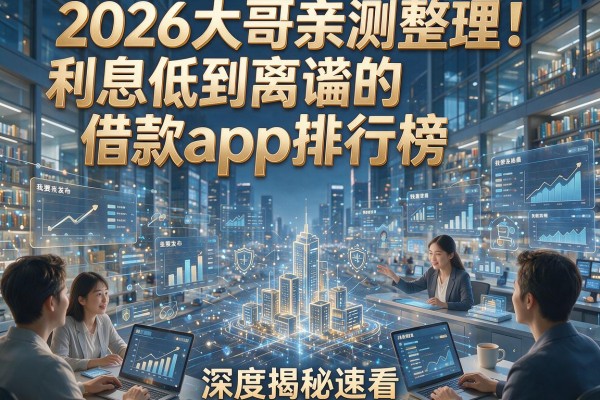 2026大哥亲测整理!利息低到离谱的借款app排行榜,深度揭秘速看!