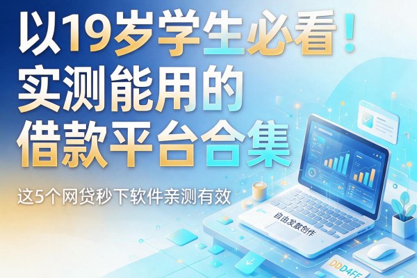 19岁学生必看！实测能用的借款平台合集，这5个网贷秒下软件亲测有效