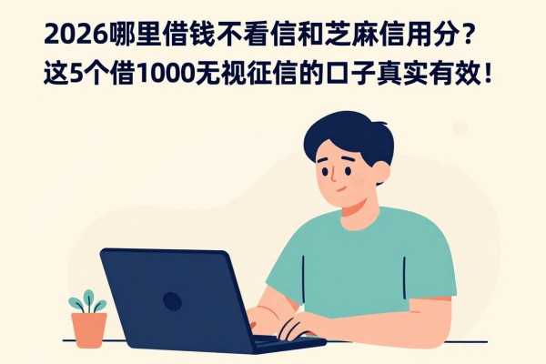 2026哪里借钱不看征信和芝麻信用分？这5个借1000无视征信的口子真实有效！