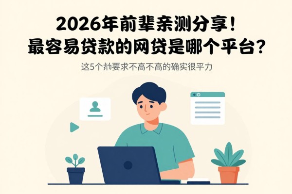 2026年前辈亲测分享!最容易贷款的网贷是哪个平台?这5个对1500金额要求不高的借款平台确实很给力