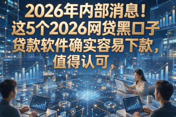 2026年内部消息！这5个2026网贷黑口子贷款软件确实容易下款，值得认可
