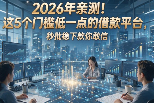 2026年亲测！这5个门槛低一点的借款平台，秒批稳下款你敢信？