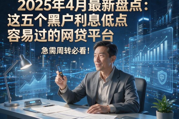 2025年4月最新盘点：这五个黑户利息低点容易过的网贷平台，急需周转必看！