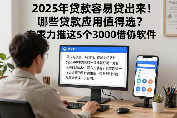 2025年贷款容易贷出来!哪些贷款应用值得选?专家力推这5个3000借款软件