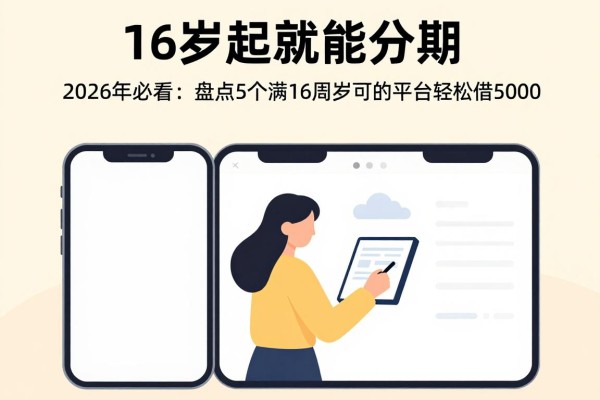16岁起就能分期！2026年必看：盘点5个满16周岁可分期的平台，轻松借5000