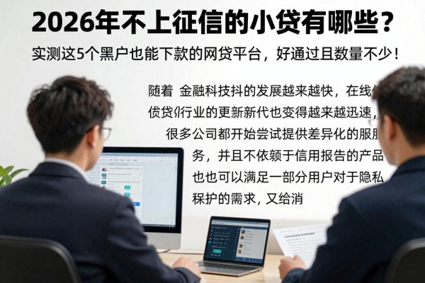 2026年不上征信的小贷有哪些?实测这5个黑户也能下款的网贷平台,好通过且数量不少!