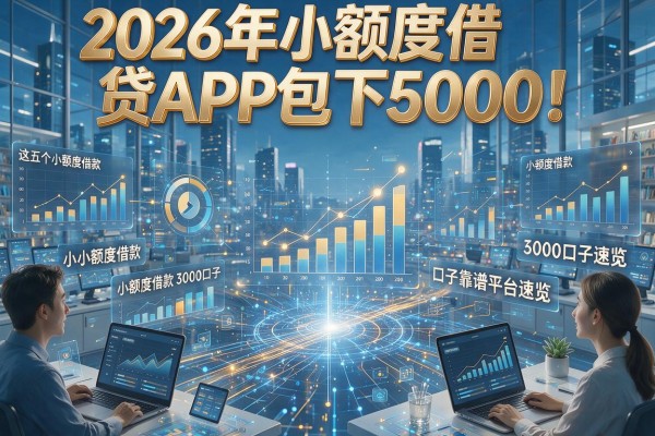 2026年小额度借贷APP包下5000！这五个小额度借款3000口子靠谱平台速览