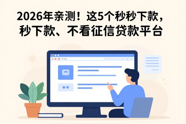 2026年亲测！这5个秒下款不看征信贷款平台，应急借款秒放款真的超好用