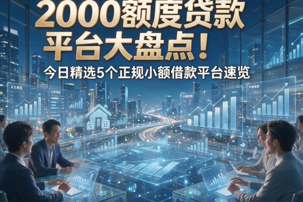 2000额度贷款平台大盘点！今日精选5个正规小额借款平台速览