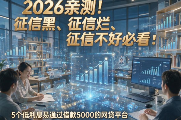 2026亲测!征信黑、征信烂、征信不好必看:5个低利息易通过借款5000的网贷平台