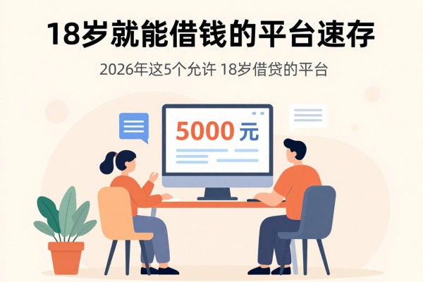 18岁就能借钱的平台速存！2026年这5个允许18岁借贷的平台，5000元秒到账