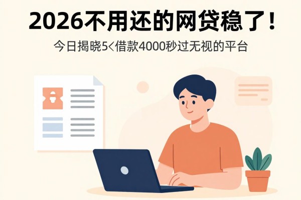 2026不用还的网贷稳了！今日揭晓5个借款4000秒过无视的平台