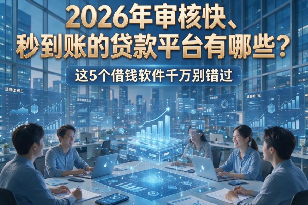 2026年审核快、秒到账的贷款平台有哪些?这5个借钱软件千万别错过!
