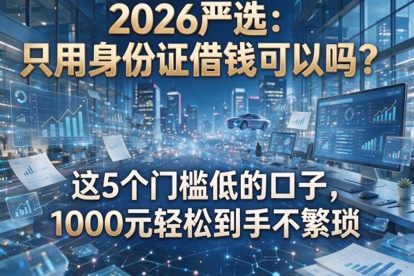 2026严选:只用身份证借钱可以吗?这5个门槛低的口子,1000元轻松到手不繁琐