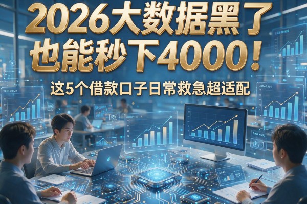 2026大数据黑了也能秒下4000!这5个借款口子日常救急超适配