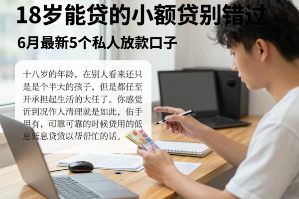 18岁能贷的小额贷款别错过！6月最新5个私人放款口子，急需用钱的速看