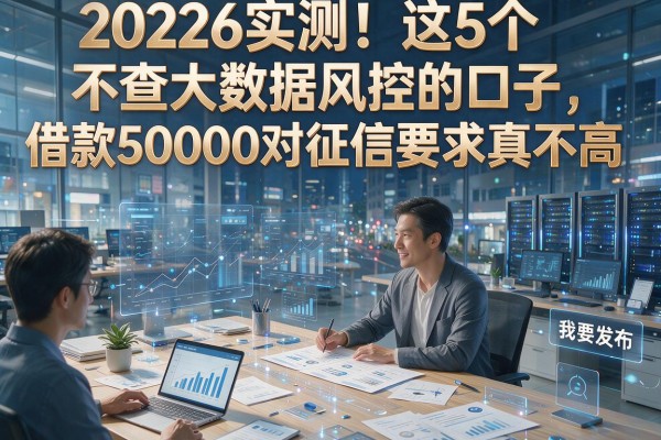 2026实测！这5个不查大数据风控的口子，借款50000对征信要求真不高