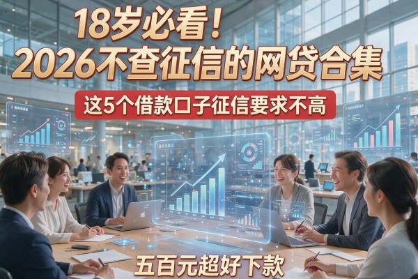 18岁必看!2026不查征信的网贷合集,这5个借款口子征信要求不高,五百元超好下款