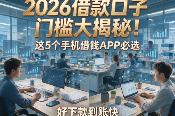 2026借款口子门槛大揭秘！这5个手机借钱APP必选，好下款到账快