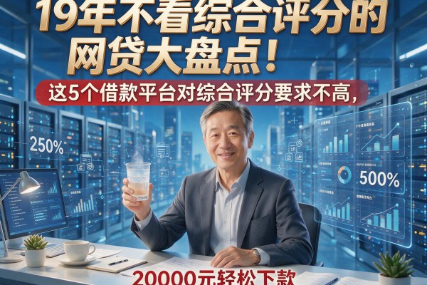 19年不看综合评分的网贷大盘点！这5个借款平台对综合评分要求不高，20000元轻松下款