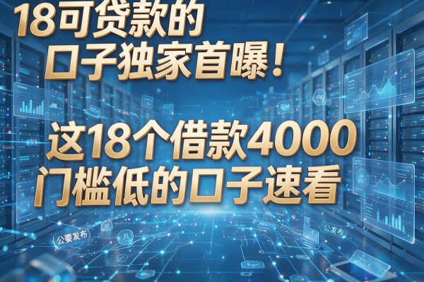 18可贷款的口子独家首曝！这18个借款4000门槛低的口子速看