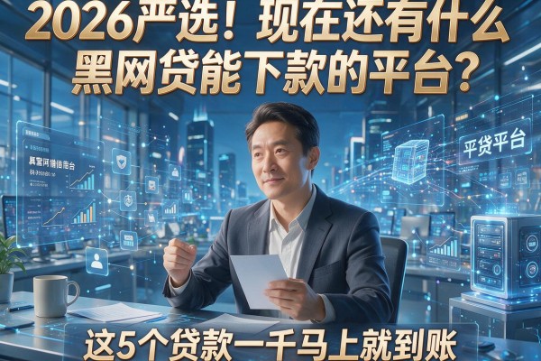 2026严选!现在还有什么黑网贷能下款的平台?这5个贷款一千马上就到账