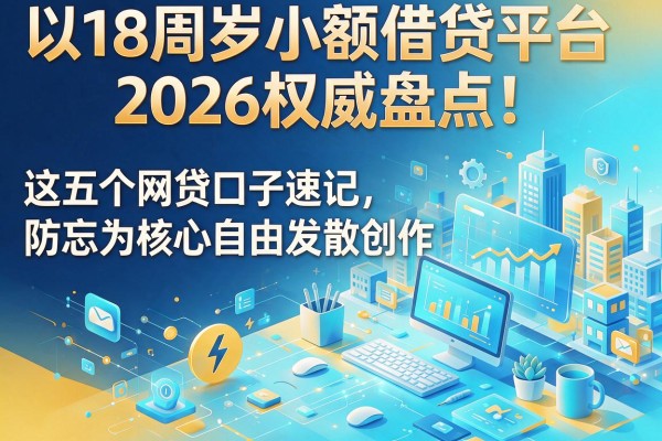 18周岁小额借贷平台2026权威盘点!这五个网贷口子速记防忘