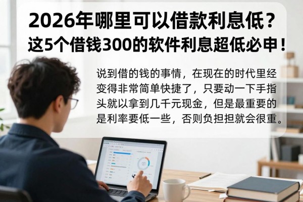2026年哪里可以借款利息低？这5个借钱3000的软件利息超低必申！